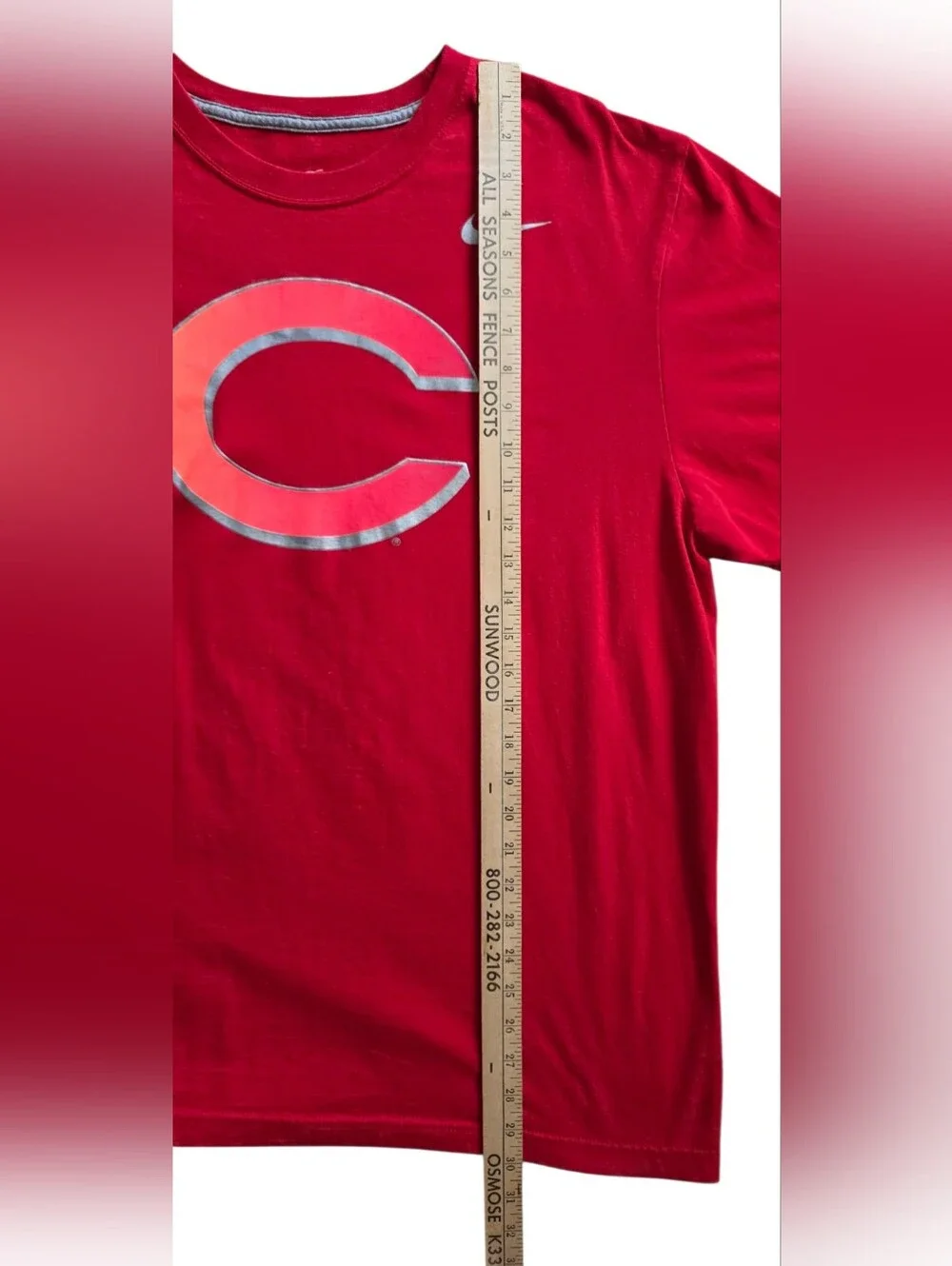 Cincinnati Reds Nike 2XL Red Short Sleeve Logo MLB Tee Shirt